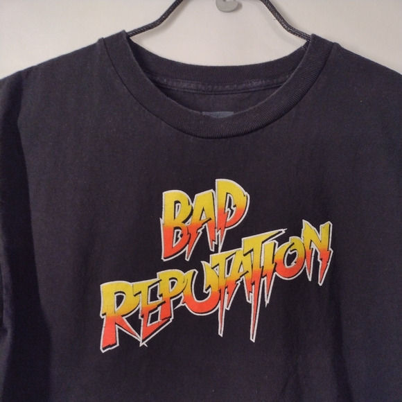 WWE Authentic - " Bad Reputation" Rowdy Rhonda Rousey Black T-shirt Youth Large - Picture 3 of 8